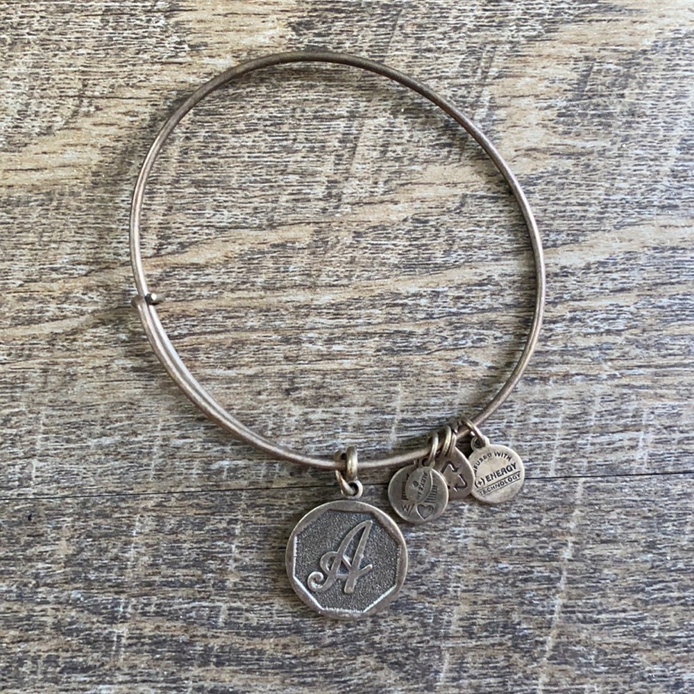 ALEX AND ANI “A” initial bracelet